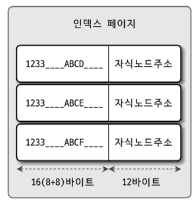 인덱스 페이지의 구성